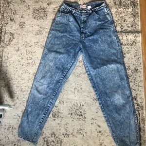 Vintage Sasson high rise acid wash mom jeans size 14